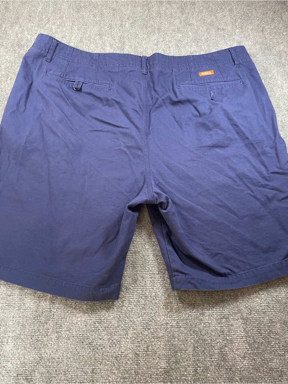 Men's Flat Front Navy‎ Blue Shorts - Lightweight Casual Wear - Picture 9 of 9
